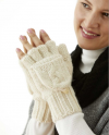 Cable knit Alpaca Glittens